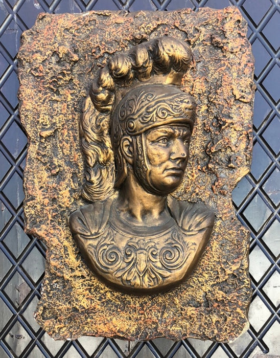 PLASTER RELIEF WALL OF ART OF ROMAN SOLDIER