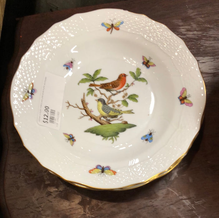 HEREND HUNGARY PORCELAIN LUNCHEON PLATE-AS FOUND