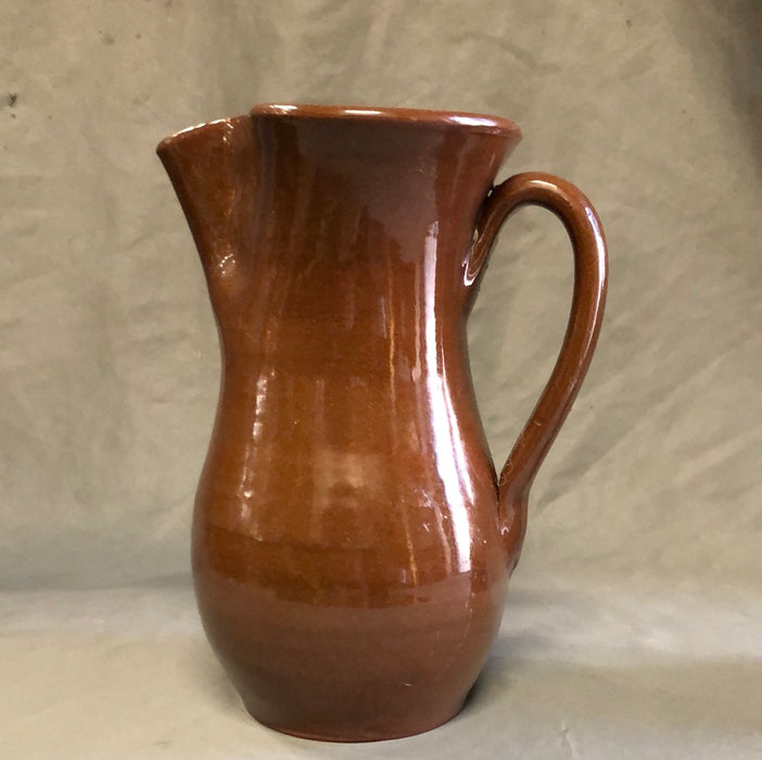 HAND THROWN POTTERY PINCHED SPOUT PITCHER
