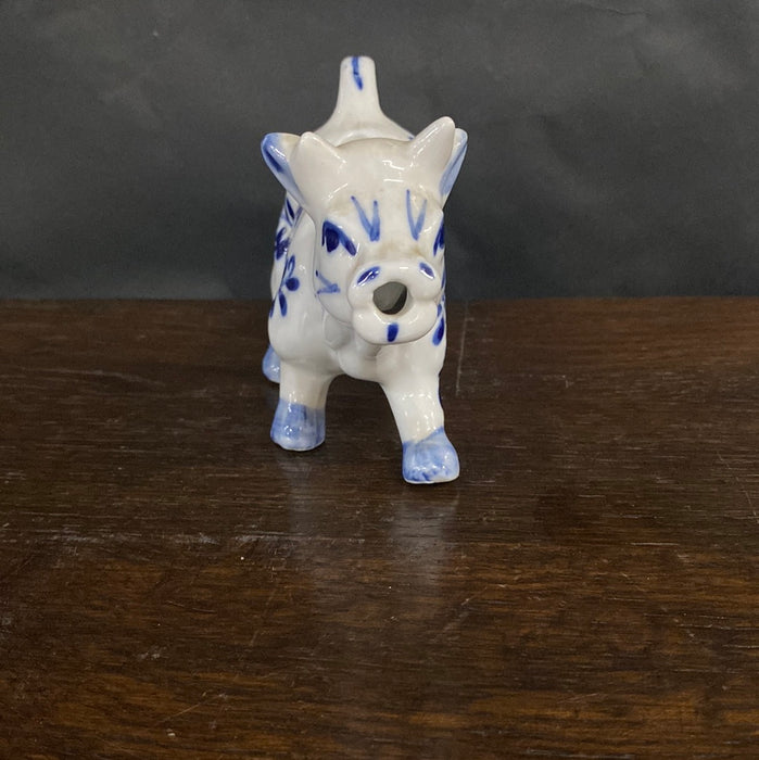 DELFT BLUE COW WITH WINDWILL PITCHER