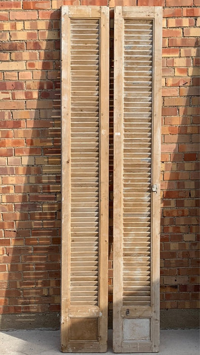 PAIR OF TALL RAW SHUTTERS