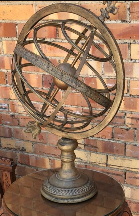 LARGE METAL GLOBE ARMILLARY